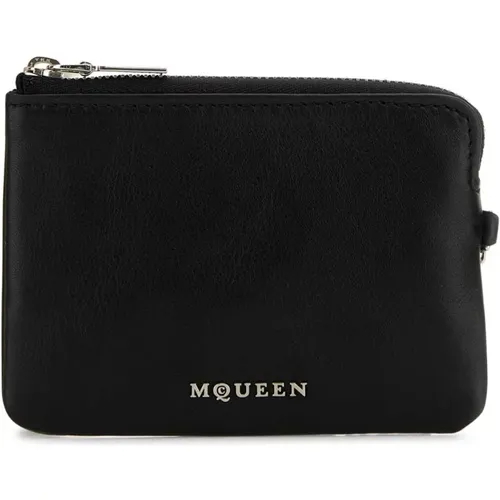 Schwarzer Leder Sling Kartenhalter - alexander mcqueen - Modalova