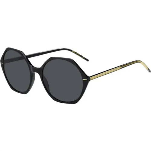 Crystal Grey Lens Sunglasses , unisex, Sizes: 56 MM - Boss - Modalova