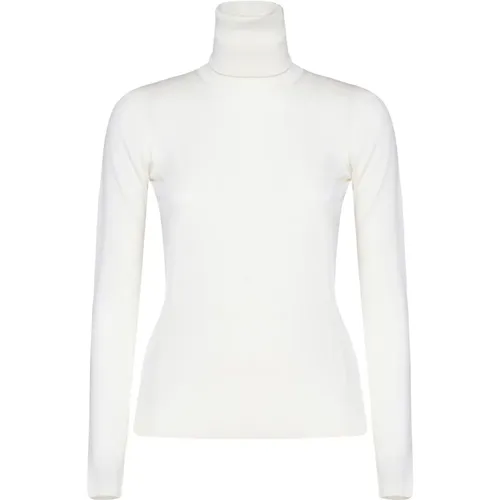 Weißer Mock Neck Pullover , Damen, Größe: M - Max Mara - Modalova