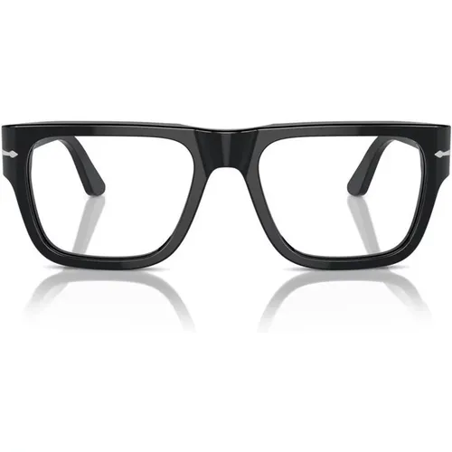 Schwarze Brillengestelle PO 3348V , Herren, Größe: 55 MM - Persol - Modalova