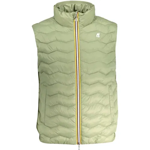 Grüne Eco Warm Jacke mit Reißverschluss , Herren, Größe: XL - K-way - Modalova