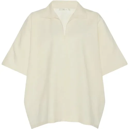 Oversize Shirt in Wool, Silk, and Linen , female, Sizes: M - The Row - Modalova