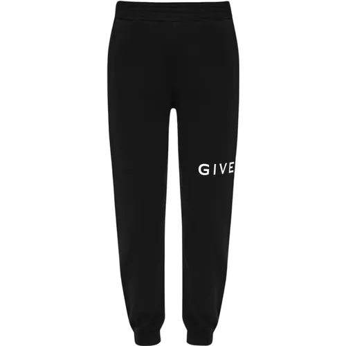 Sweatpants with logo , female, Sizes: L - Givenchy - Modalova