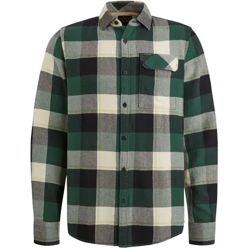 Flannel Twill Check Shirt , male, Sizes: L, 2XL, 3XL, XL - PME Legend - Modalova