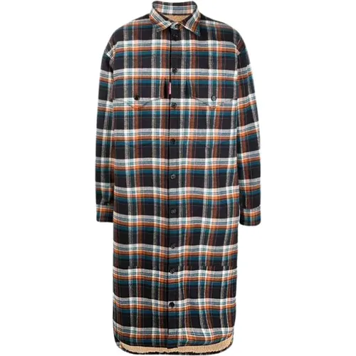 Plaid Scottish Style Coat , male, Sizes: S, XS - Dsquared2 - Modalova