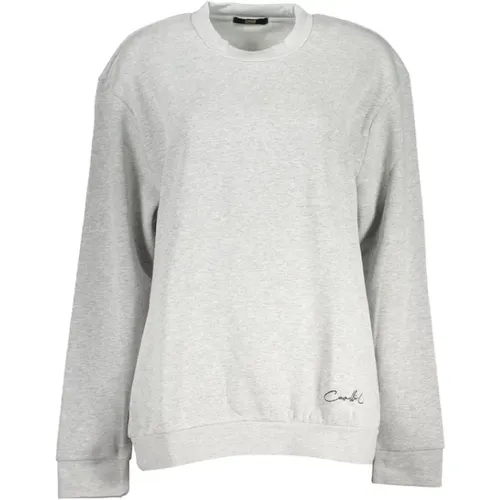 Grauer bestickter Pullover - Cavalli Class - Modalova