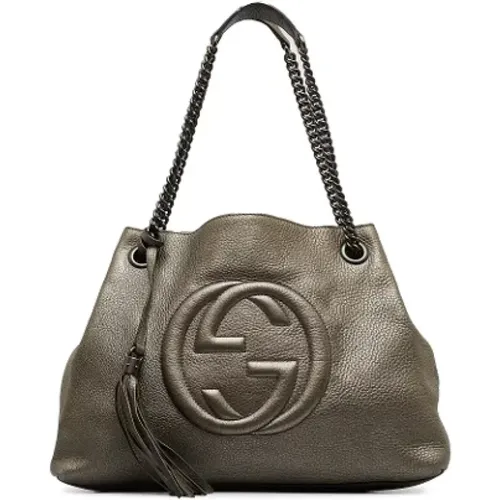 Pre-owned Leather totes , female, Sizes: ONE SIZE - Gucci Vintage - Modalova