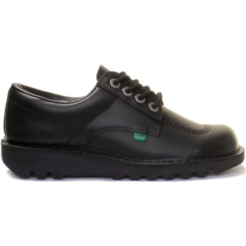 Low Cut Leather Shoes , male, Sizes: 8 UK, 12 UK, 9 UK, 11 UK, 10 UK, 7 UK, 6 UK - Kickers - Modalova
