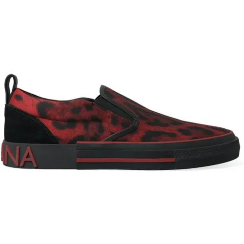 Leopard Loafers Sneakers Fusion - Dolce & Gabbana - Modalova