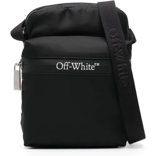 Shoulder Bag for Men , male, Sizes: ONE SIZE - Off White - Modalova