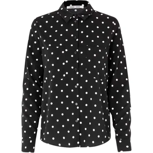 Milly Shirt - Stylish Long Sleeve with Chest Pockets , female, Sizes: XS - Samsøe Samsøe - Modalova