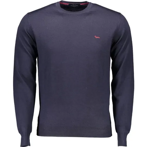 Woll Rundhals Pullover Blau - Harmont & Blaine - Modalova