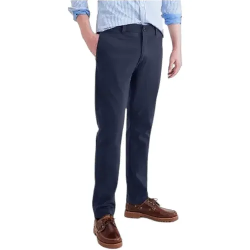 Marineblaue Slim Fit Khaki Hose , Herren, Größe: W31 L32 - Dockers - Modalova