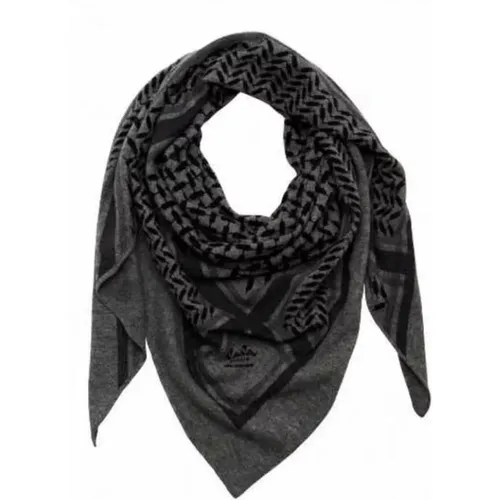 Cashmere Triangle Scarf with Kufiya Print , female, Sizes: ONE SIZE - Lala Berlin - Modalova