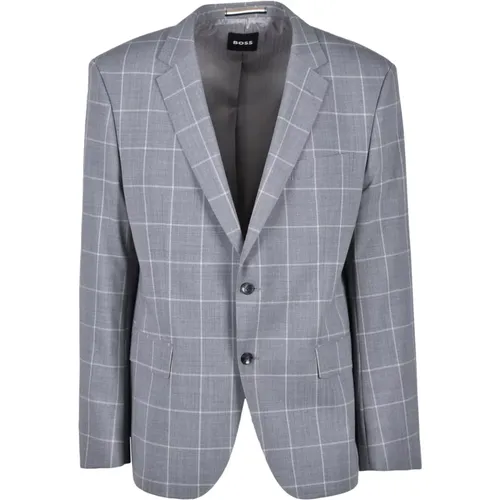 Elegant Wool Blend Blazer , male, Sizes: XS, S, 4XL - Hugo Boss - Modalova