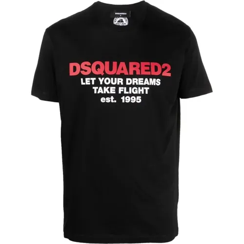 Bedrucktes Logo T-Shirt Dsquared2 - Dsquared2 - Modalova