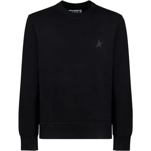 Schwarzer Stern Sweatshirt , Herren, Größe: M - Golden Goose - Modalova