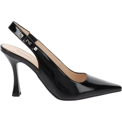 Elegante Leder High Heels , Damen, Größe: 39 EU - Nerogiardini - Modalova