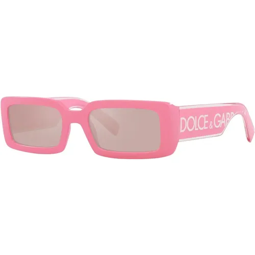Dg6187 3262/5 Rectangular Sunglasses , unisex, Sizes: 53 MM - Dolce & Gabbana - Modalova