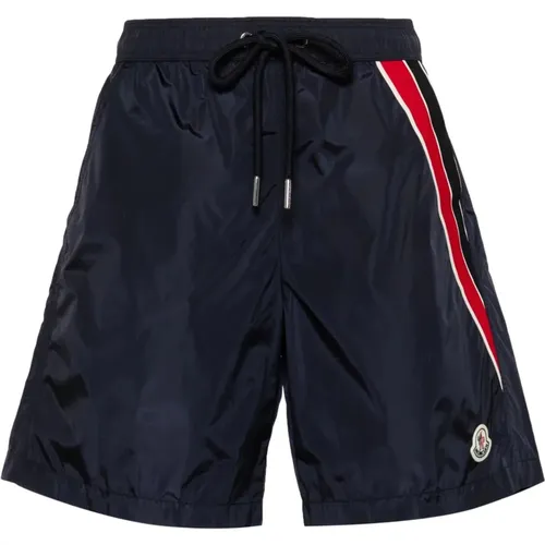 Marineblau Gestreifte Boxershorts , Herren, Größe: M - Moncler - Modalova