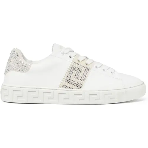 Stylische Sneakers , Damen, Größe: 38 1/2 EU - Versace - Modalova