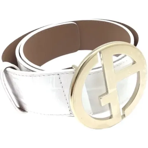 Pre-owned Leather belts , female, Sizes: ONE SIZE - Armani Pre-owned - Modalova