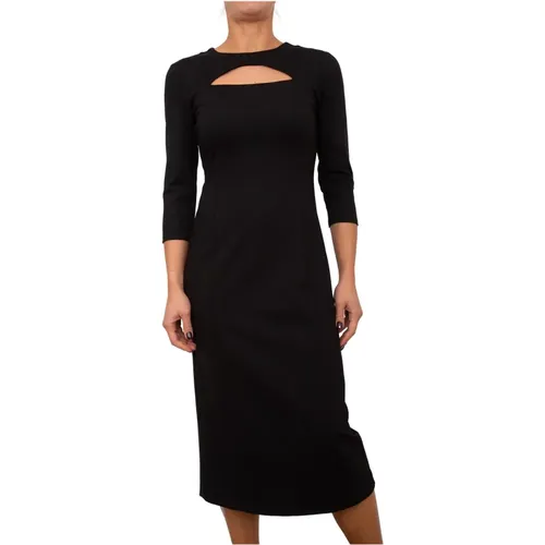 Elegantes Schwarzes Kleid für Frauen , Damen, Größe: M - Liu Jo - Modalova