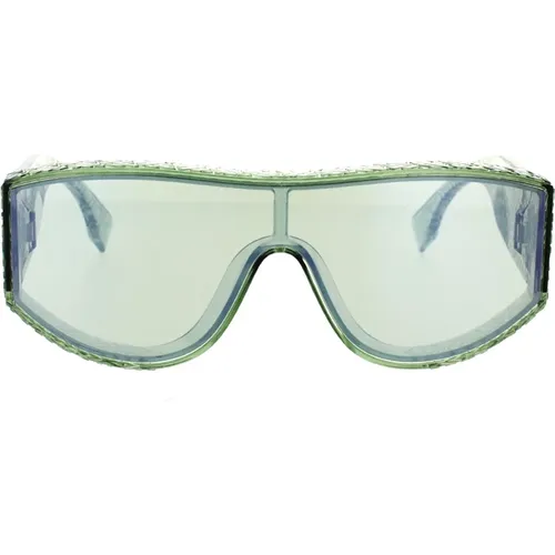 Glamour Masken Sonnenbrille Grün Nylon - Fendi - Modalova