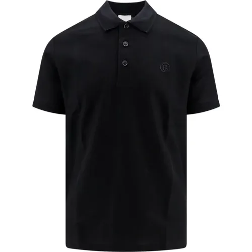Polo Shirt Ribbed Collar , male, Sizes: S - Burberry - Modalova