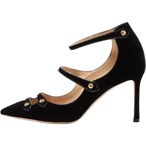 Pre-owned Samt heels , Damen, Größe: 39 1/2 EU - Jimmy Choo Pre-owned - Modalova