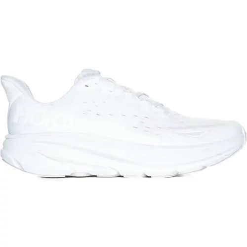 Weiße Clifton 9 Low-Top Sneakers , Herren, Größe: 41 1/2 EU - Hoka One One - Modalova