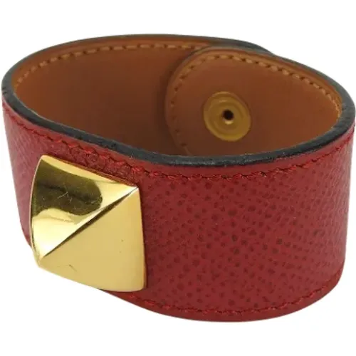 Pre-owned Leather bracelets , female, Sizes: ONE SIZE - Hermès Vintage - Modalova