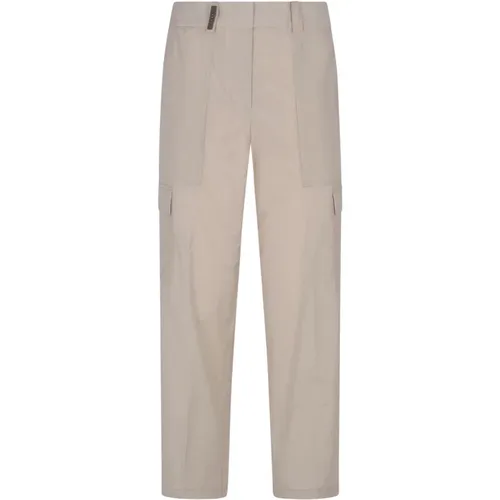 White Trousers for Women , female, Sizes: S, XS - PESERICO - Modalova