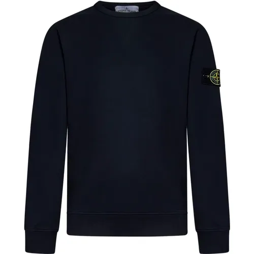 Blauer Pullover Aw24 Stilvoll Bequem , Herren, Größe: S - Stone Island - Modalova