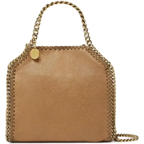 Braune Leder Whipstitch Kettentasche - Stella Mccartney - Modalova