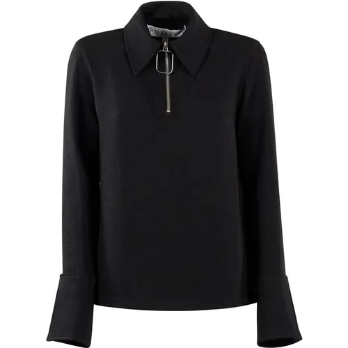 Henley Top Wire Puller , female, Sizes: XS, 2XS - JW Anderson - Modalova