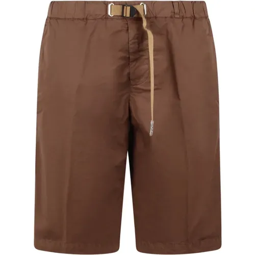 Stretch Cotton Shorts , male, Sizes: XL, M, XS, S, L - White Sand - Modalova