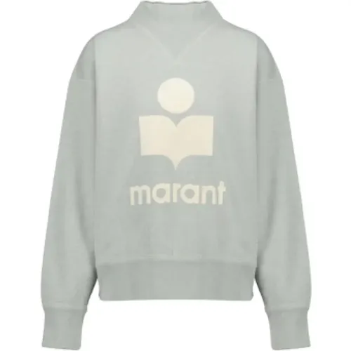 Baumwoll Moby Sweatshirt Langarm Logo , Damen, Größe: M - Isabel marant - Modalova