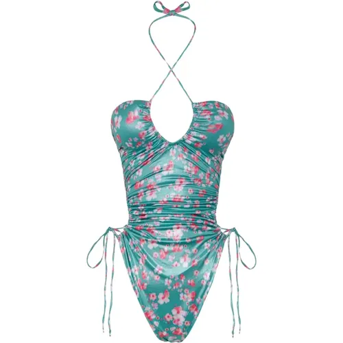 Bedrucktes Lycra Monokini mit Herausnehmbarer Polsterung , Damen, Größe: L - Me-Fui - Modalova