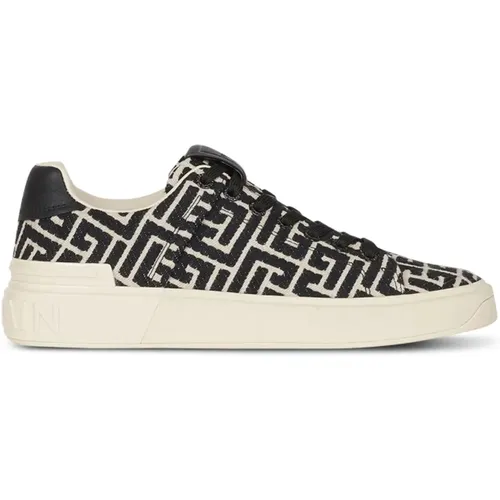 Sneakers B-Court mit Jacquard-Monogramm , Damen, Größe: 38 EU - Balmain - Modalova