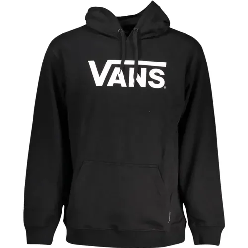 Hooded Fleece Sweatshirt with Central Pocket and Logo Print , male, Sizes: M, XL, L, S - Vans - Modalova