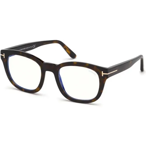 Goldene Metall- und Acetatbrille - Tom Ford - Modalova