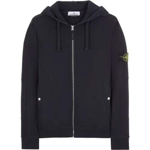 Full Zip Old Treatment in , male, Sizes: M - Stone Island - Modalova