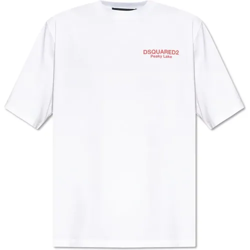 T-Shirt mit Logo , Herren, Größe: XL - Dsquared2 - Modalova