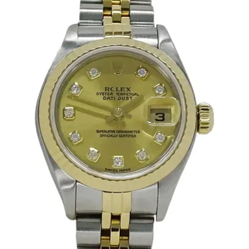 Pre-owned Stainless Steel watches , female, Sizes: ONE SIZE - Rolex Vintage - Modalova