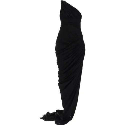 One Shoulder Maxi Mermaid Dress , female, Sizes: XS - Rick Owens - Modalova