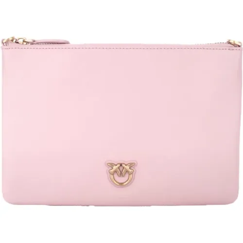 Stylish Logo Front Zip Bag , female, Sizes: ONE SIZE - pinko - Modalova