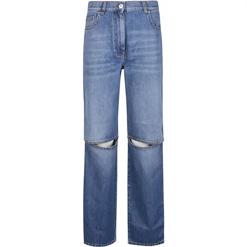 CUT OUT Knee Bootcut Jeans , female, Sizes: S, XS, 2XS - JW Anderson - Modalova