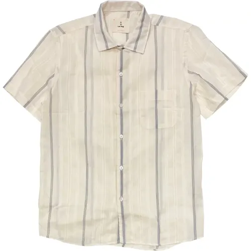 Silveira 3 Panama Shirt Hendrix Blue Stripes , male, Sizes: S - La Paz - Modalova