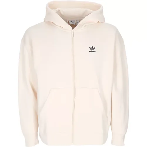 Hooded Zip Sweatshirt with Pockets , female, Sizes: S, M, L, XS - Adidas - Modalova